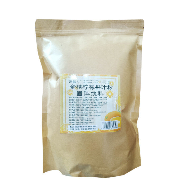 Kumquat Lemon Fruit Powder: Solid Drink Mix for Milk Tea, Hot Pot, Summer Juice
