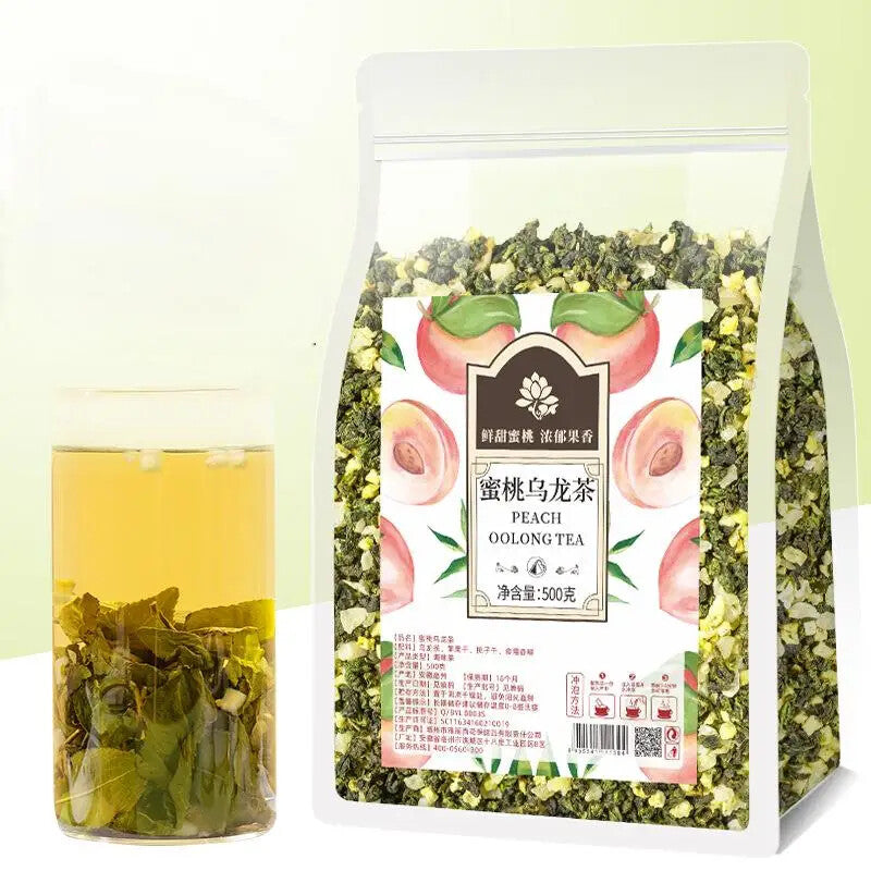 500g Sweet Scented Flower  Fruit Tea Dried Honey Peach Oolong Flavored Tea Bags Secondary image