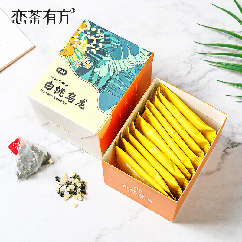 Cold Soaked Tea White Peach Oolong Honey Peach Flower Fruit Tea Triangle Bag