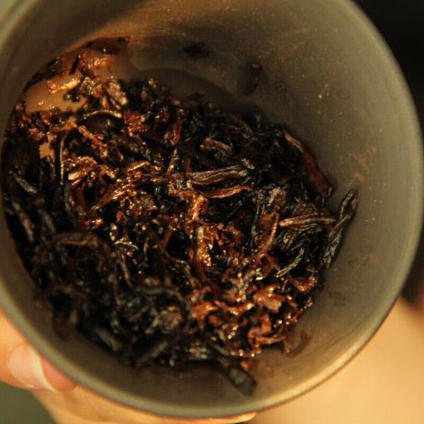 HelloYoung 200g Cang Pu Golden Bud Puerh Tea Ripe Cake Tea Menghai Chen Xiang Pu'er Cake