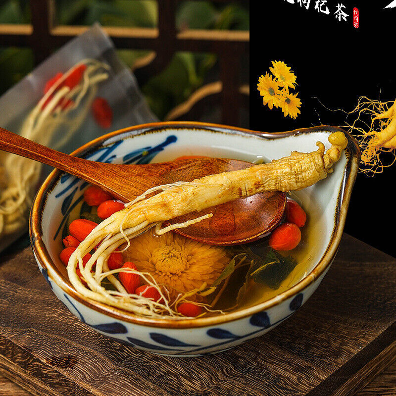 Premium Ginseng Chrysanthemum Goji Berry Tea Men's Five-Treasure Herbal Blend Secondary image
