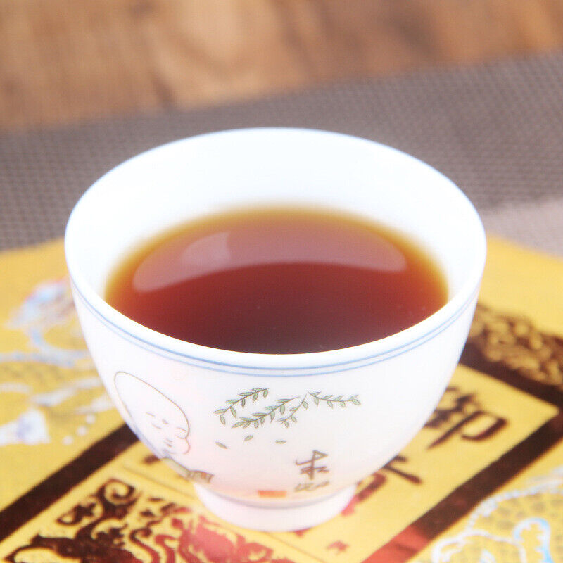 HelloYoung Pure Spring Tea Pu-Erh Ripe Tea Cake Chinese Black Tea Health Care Puer Tea 357g