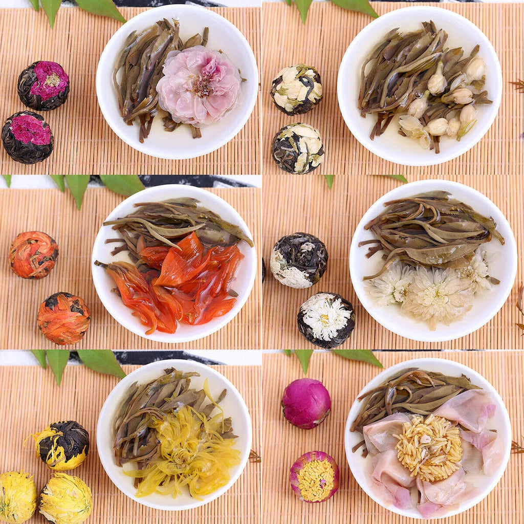 Flower Fragrance Yunnan Shen Puer Dragon Pearls with Different Flower Lily Rose