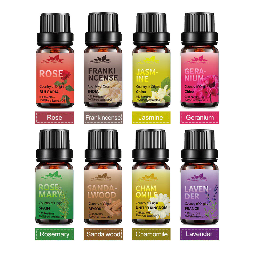 Essential Oils 100% Pure Natural Therapeutic Massage Oil 10 mL*8-piece Set Secondary image