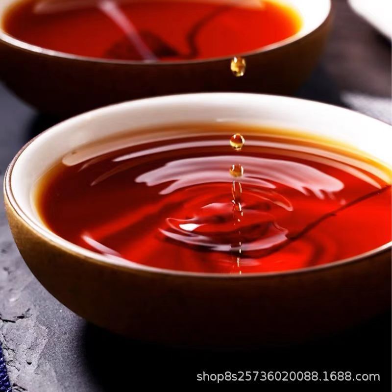 HelloYoung Yunnan Seven Zi Cakes Golden Bud Traditional Craft Puerh Ripe Tea Cake Tea 357g