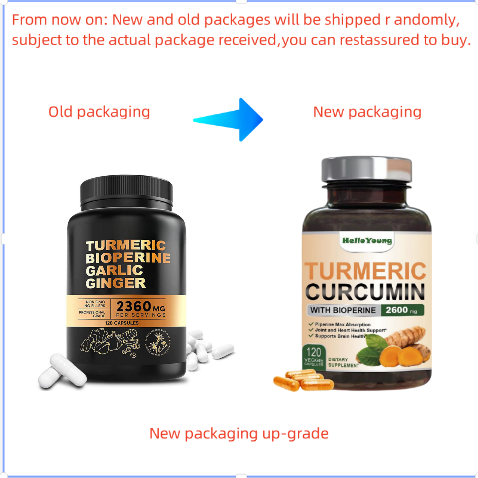 Turmeric Curcumin with Ginger + Black Pepper, Joint Health Supplements Secondary image