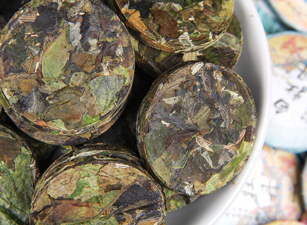 500g White Peony Thin Tea Cake Yunnan Aged White Tea Cake High Mountain