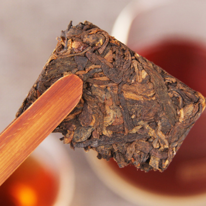 300g Puerh Ripe Tea Aged Golden Bar Spring Tea Ancient  Pu'er Tea Black Tea