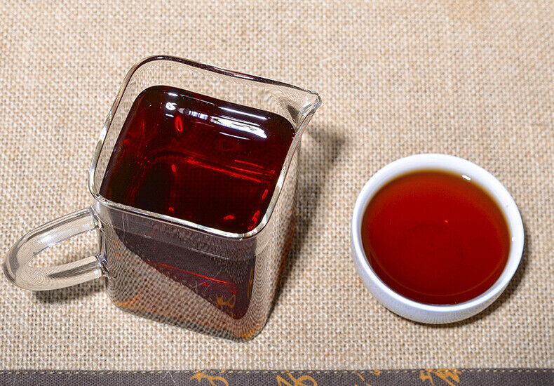 HelloYoung Pu'er Ripe Tea Cake Lao Banzhang Ripe Tea Cake Brown Mountain Ancient Tea Cake