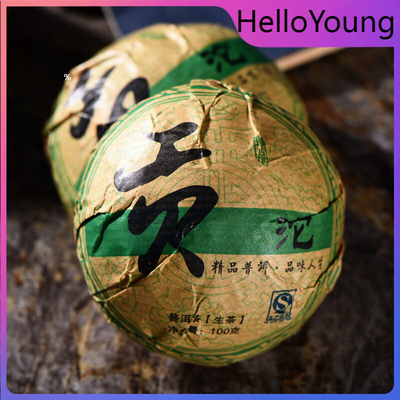 Yunnan Old Pu-erh Tea Tree Puer Tea 100g Shen Pu'er Tea Cake cha Puerh Tea Cakes