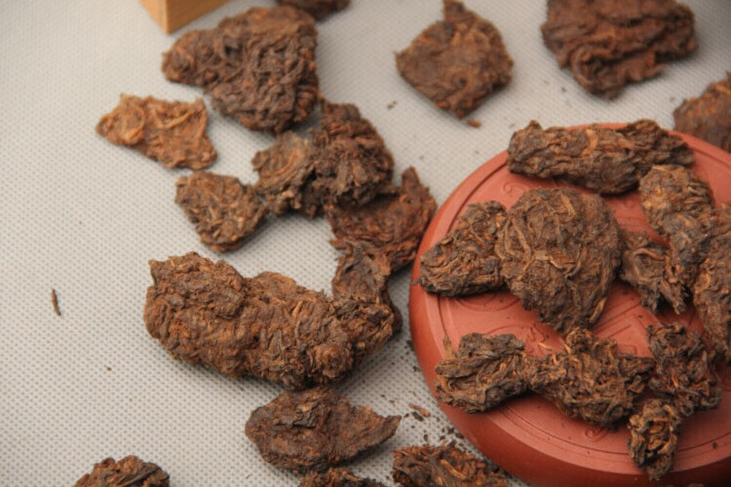 Supreme Aged Golden Buds Lao Cha Tou Pu'er Pu-erh Loose Tea Puer Ripe Shu 250g