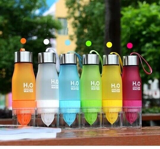 650ML Fruit Juice Water Bottle Infuser Outdoor Sports Portable Shaker Drinkware