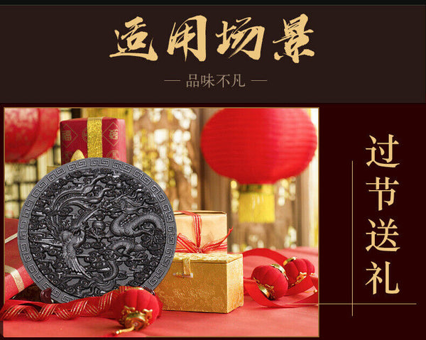 HelloYoung 500g Dragon phoenix the Xiang Da Hong Pao tea cake Wuyishan rock tea leaves