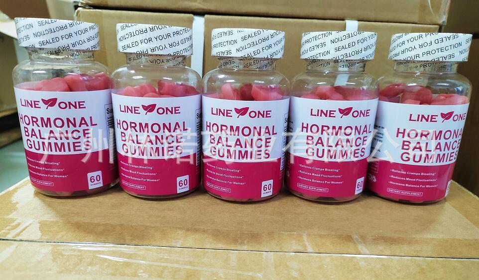 2 bottles Hormonal Balance PMS Relief 60 Gummies-Strawberry flavor