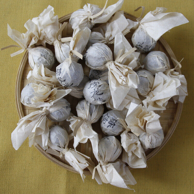 HelloYoung Dragon Pearl Tea Raw Pu-erh Tea White Moonlight White DianhuoTea From 10 pcs.