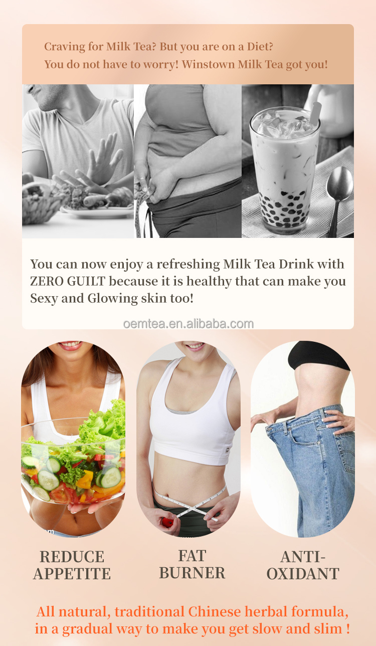 Slim Milk Tea Original Tea Belly Fat Burning Delicious Weight Loss Detox Tea100g
