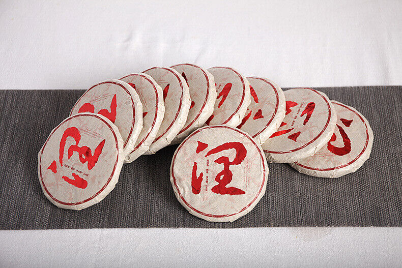 HelloYoung 100g Yunnan Puerh Tea Menghai Ripe Tea Run Cakes Big Tree Small Cakes Ripe Tea
