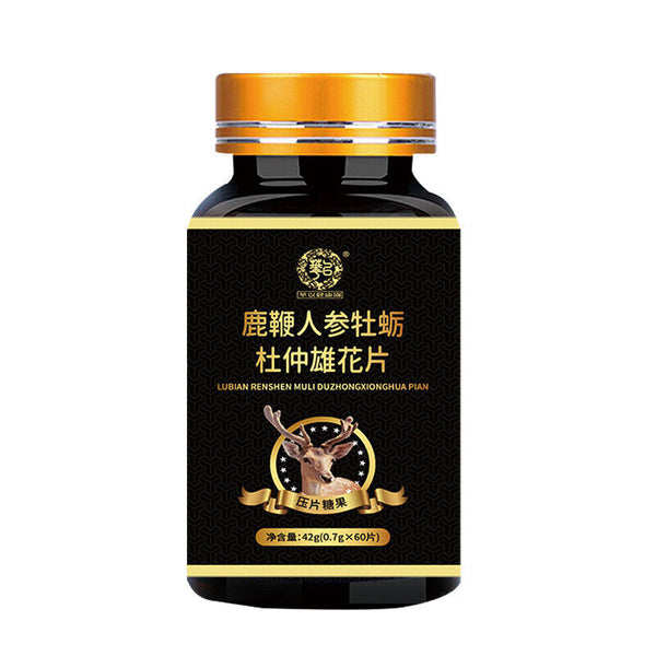 Deer Whip Ginseng Oyster Peptide Eucommia Male Flower Tablets, Male Adult