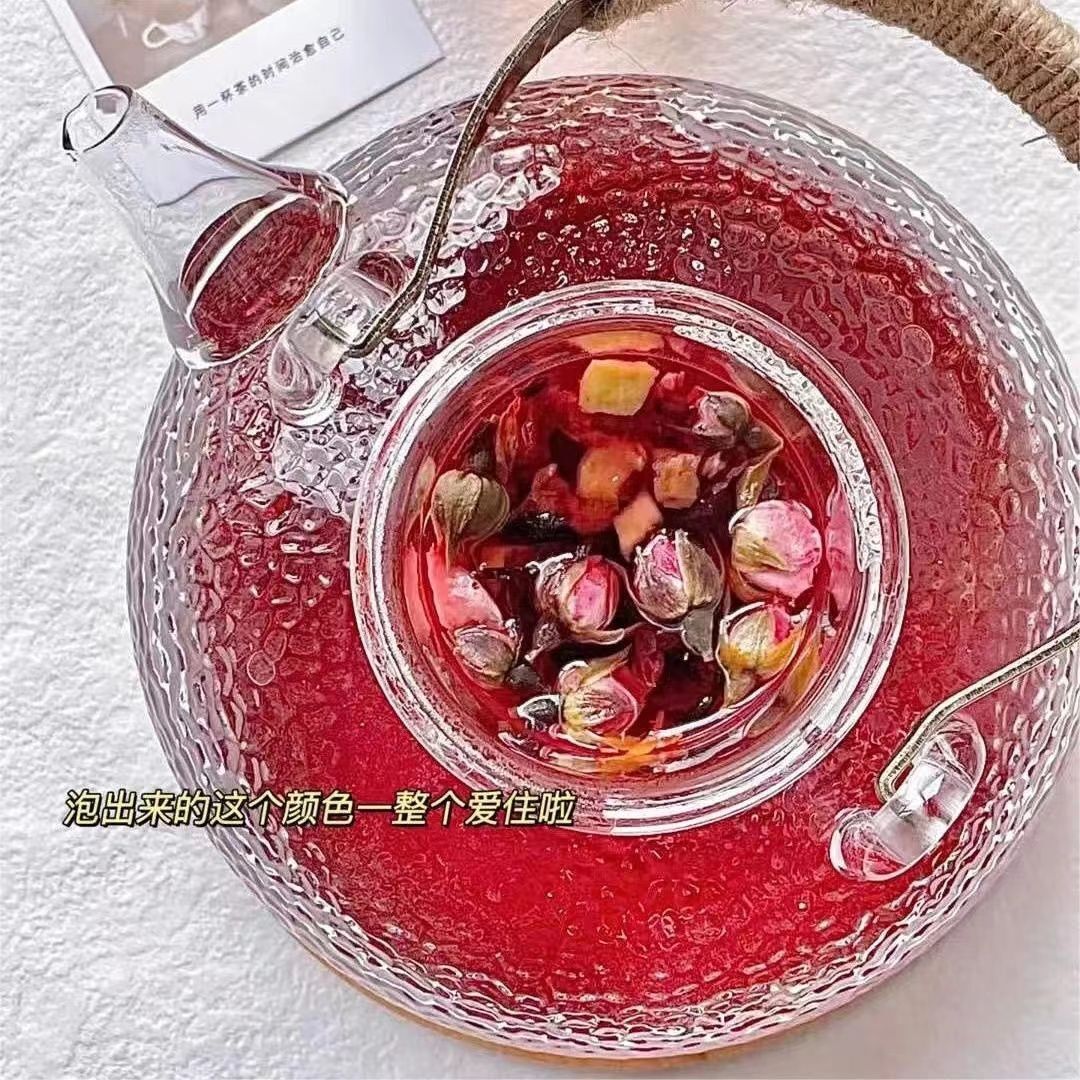 Blueberry Peach Fruit TeaHigh-value fruitsEye careBeauty and beautyFloral tea