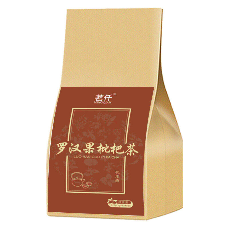 120g 罗汉果清润茶枇杷叶茶非清杮润杮茶 Luo Han Guo Qing Run Tea Loquat Leaf Tea 3g*40 Beutel
