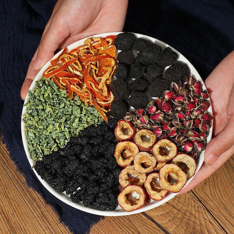 (10g * 20 packs) Ebony Mulberry Hawthorn Tangerine Peel Lotus Leaf Tea Fruit Tea