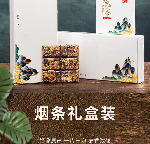 Fuding Old White Tea Shou-mee Kleine Quadratische Geschenkbox Kleine Tee Kuchen