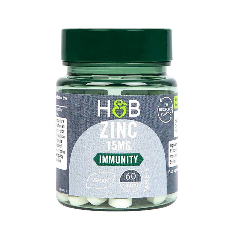 HB Zinc Supplement Tablets Men's Pregnancy Zinc Nutrition Supply 15mg*60 tablets Secondary image