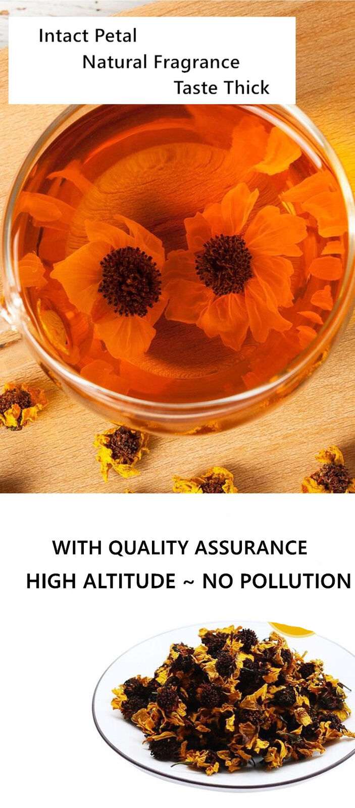 Dried Snow Chrysanthemum Organic Flower Tea Natural Kunlun XueJu Herbal Tea 500g