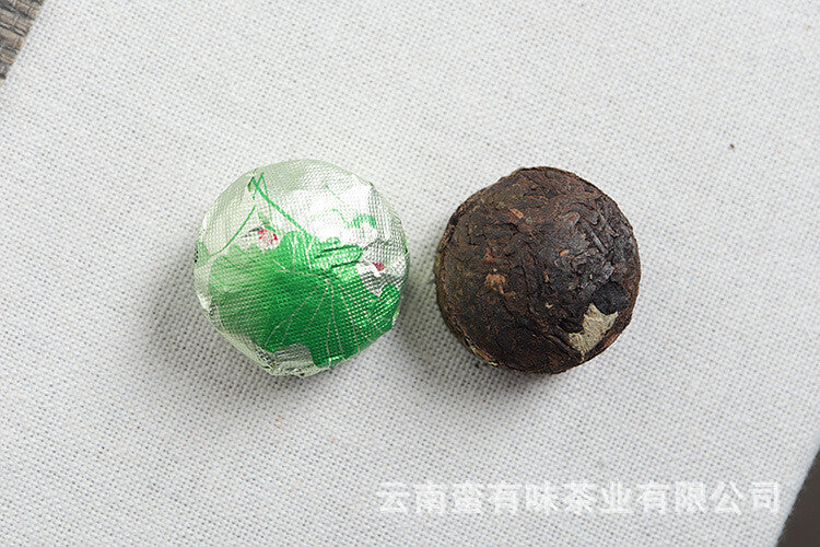 500g Yunnan Ripe PuEr Tea Lotus Leaf Flavor Mini Tuo Tea Rich Aroma