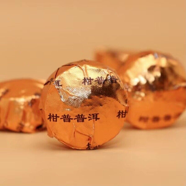 500g Yunnan Aged Tangerine Peel Pu'er Ripe Tea  Small Tangerine Pu'er Tea