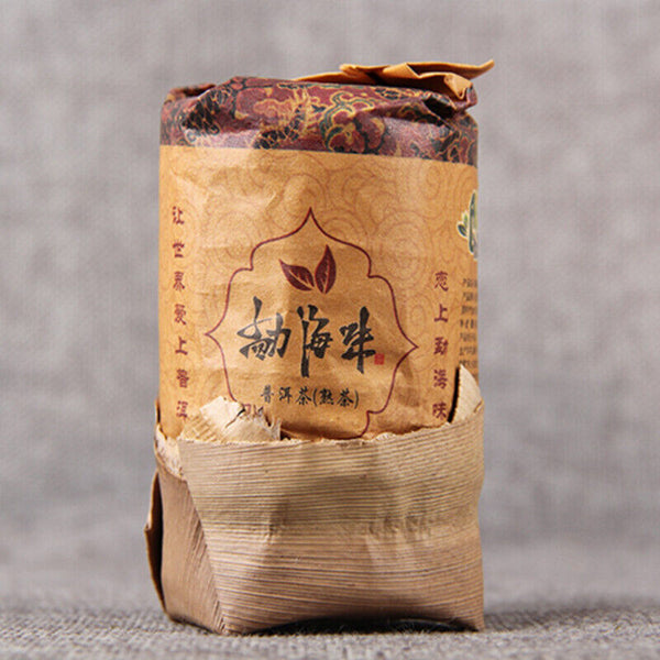 HelloYoung Column Tea Cake Ripe Tea Fermented Craft Tea Top-grade Small Pu'er Tea 200g
