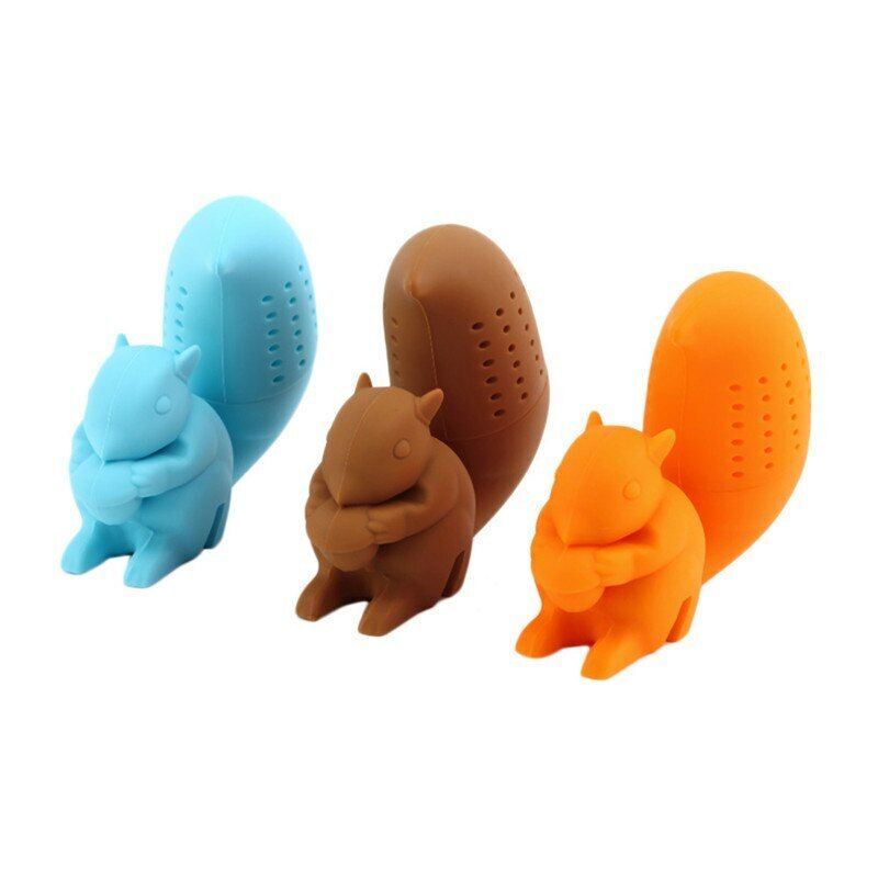 Infuser Filter Diffuser Tea Tools Loose-leaf Tea Squirrel Tea Strainer Silicone