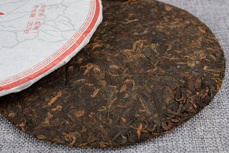 HelloYoung Yunnan Pu'er Ripe Tea 357g Big Golden Bud Ripe Puerh Tea Cake