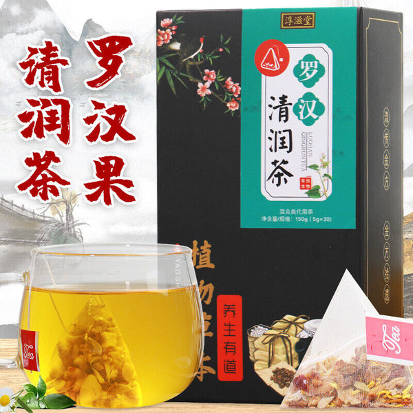 HelloYoung 150G Luo Han Qing Run tea licorice geranium jujube health Qing Run Luo Han