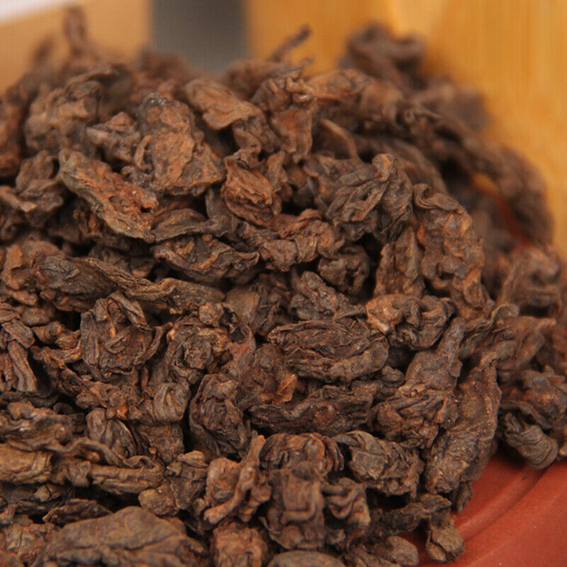 HelloYoung Muzhi Pearl Lao Cha Tou Shu Puer Tea Yunnan Mini Old Ripe Puer Tea 200g