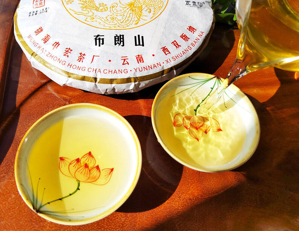 HelloYoung Yunnan Menghai Pu'er Tea Brown Mountain Early Spring Arbor Pu'er Raw Tea Cake