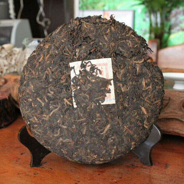 HelloYoung TeaPu-Erh Ripe Tea Cake Premium Black Tea Healthy Old Pu'er Tea 357g Yunnan
