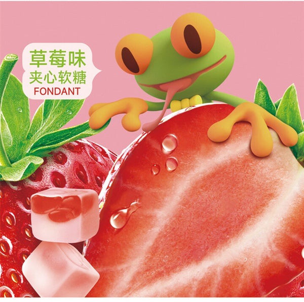 150g Juice Flavored Snack  Heart Filled Soft Candy White Peach Strawberry