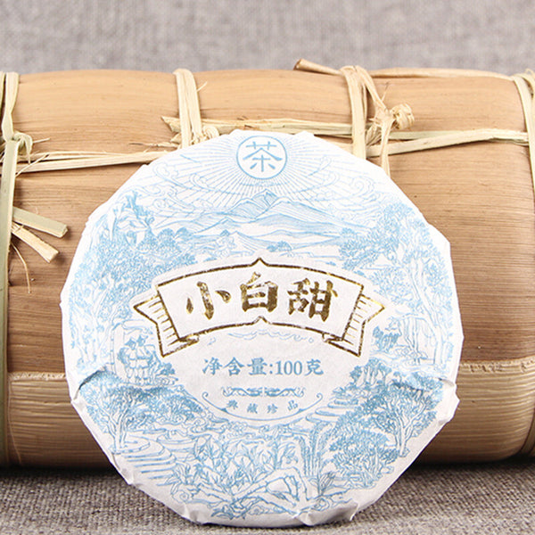 Chinese White Tea Cake Natural Ancient Tree Xiao Bai Tian 100g High Mountain Tea