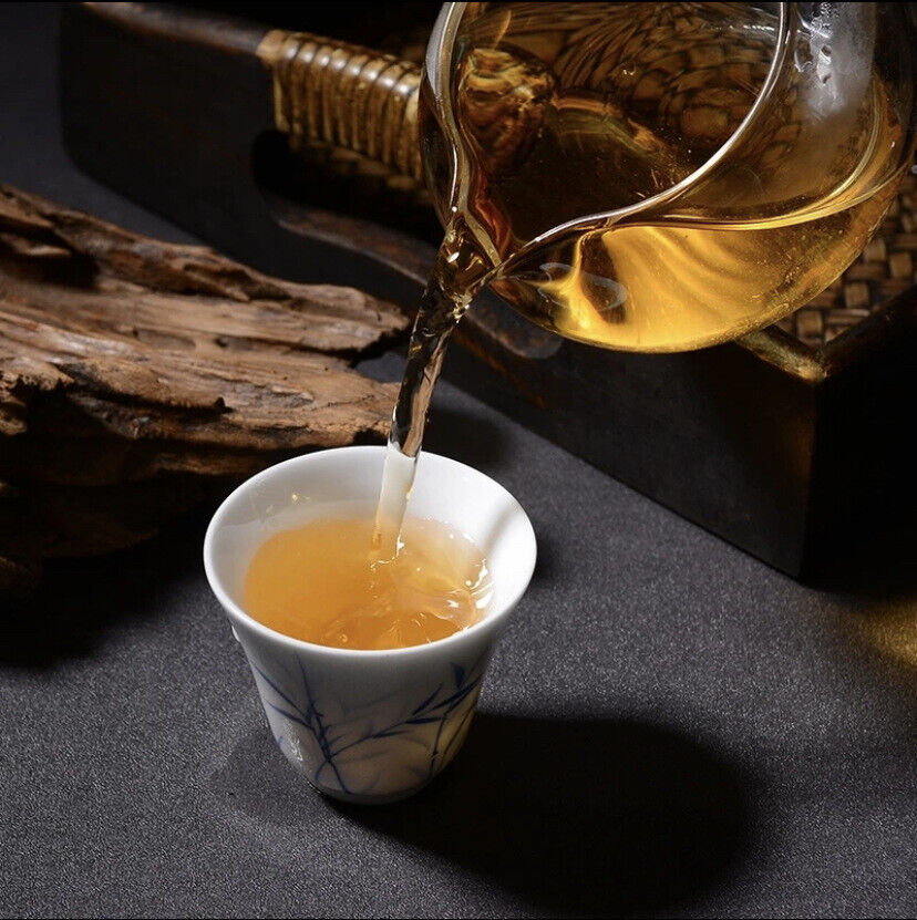 HelloYoung Pu'er Tea Raw Tea Golden Iceland Old Cottage Tea Honey Fragrance Tea 357g/12.59g