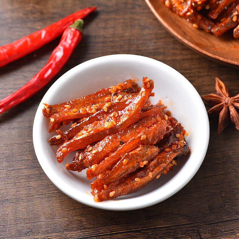 Spicy Silver Fish 500g Dried Small Fish Instant Chinese Specialty Seafood Snacks