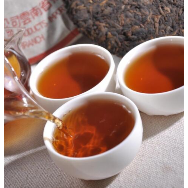 Natural CNNP Zhongcha Ripe Cooked Pu'er Puer Puerh Pu-erh Tea Cake 357g/12.59oz