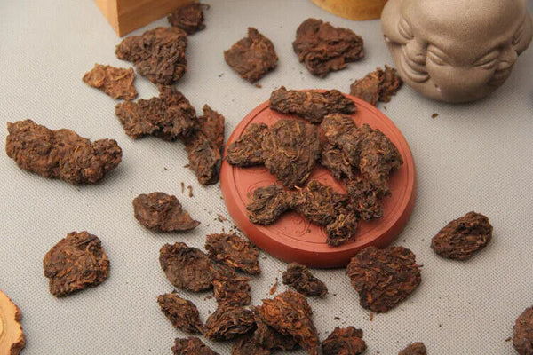 HelloYoung Pu'er Old Tea Head Natural Tuo Super-grade Jinya Menghai Head Cooked 250g