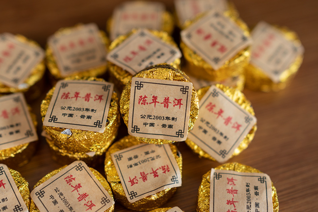 HelloYoung 500g Yunnan Pu'er Tea Ripe Tea Aged Pu'er Small Round Cake Mini Tuo Tea