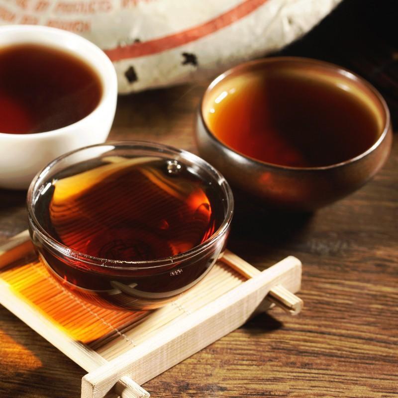 HelloYoung Ripe Puer Tea Puerh Tea,ansestor Antique Honey Sweet Dull-red Puerh Tea 357g