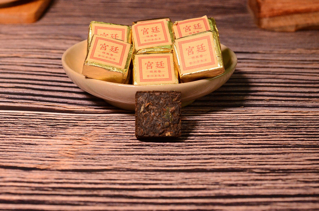 HelloYoung Yunnan Jindian small square brick black tea leaves glutinous fragrance brick tea
