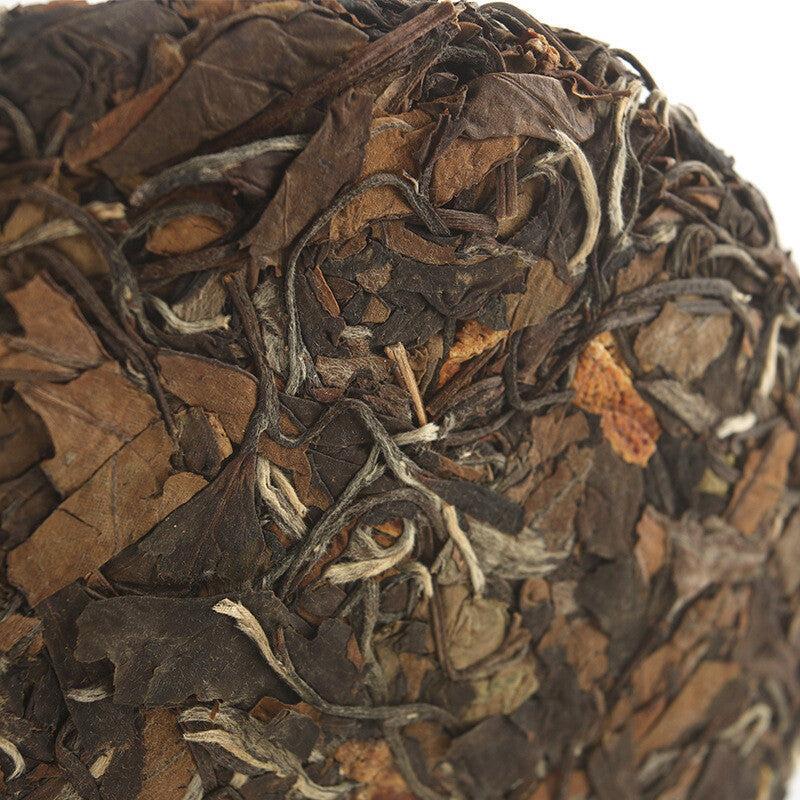 350g Fuding White Tea Tangerine peel and Shou Mei tea cake Alpine sun-cured tea