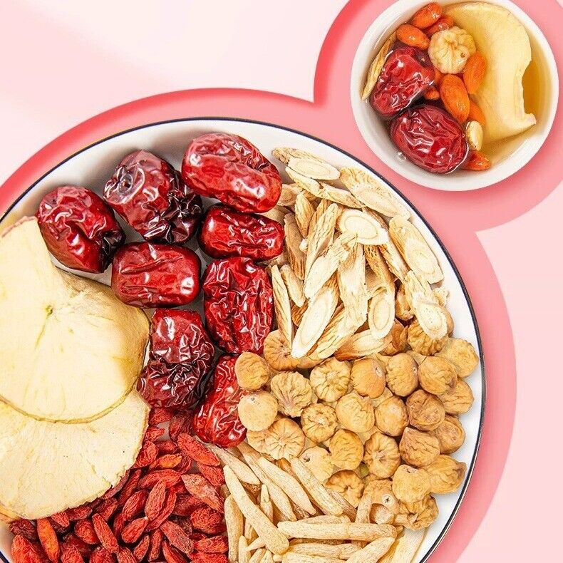Apple Astragalus Water, Oat, Jujube, Goji, Fig Tea Blend for Women Herbal Drink Secondary image