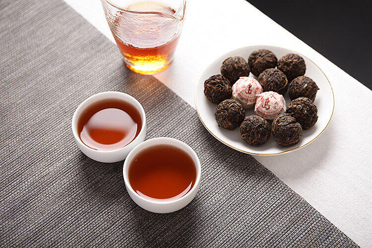 HelloYoung 500g Yunnan Puer Tea Icelandic Ripe Tea Dragon Pearl Small Tuocha Large Tree Tea