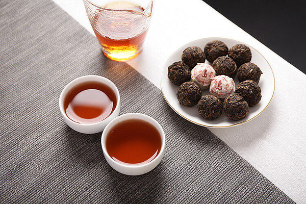 HelloYoung 500g Yunnan Puer Tea Icelandic Ripe Tea Dragon Pearl Small Tuocha Large Tree Tea